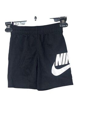 Nike Toddler Black Shorts With White Logo XS (3-4 years)-TORN